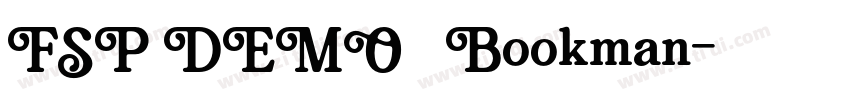 FSP DEMO   Bookman字体转换